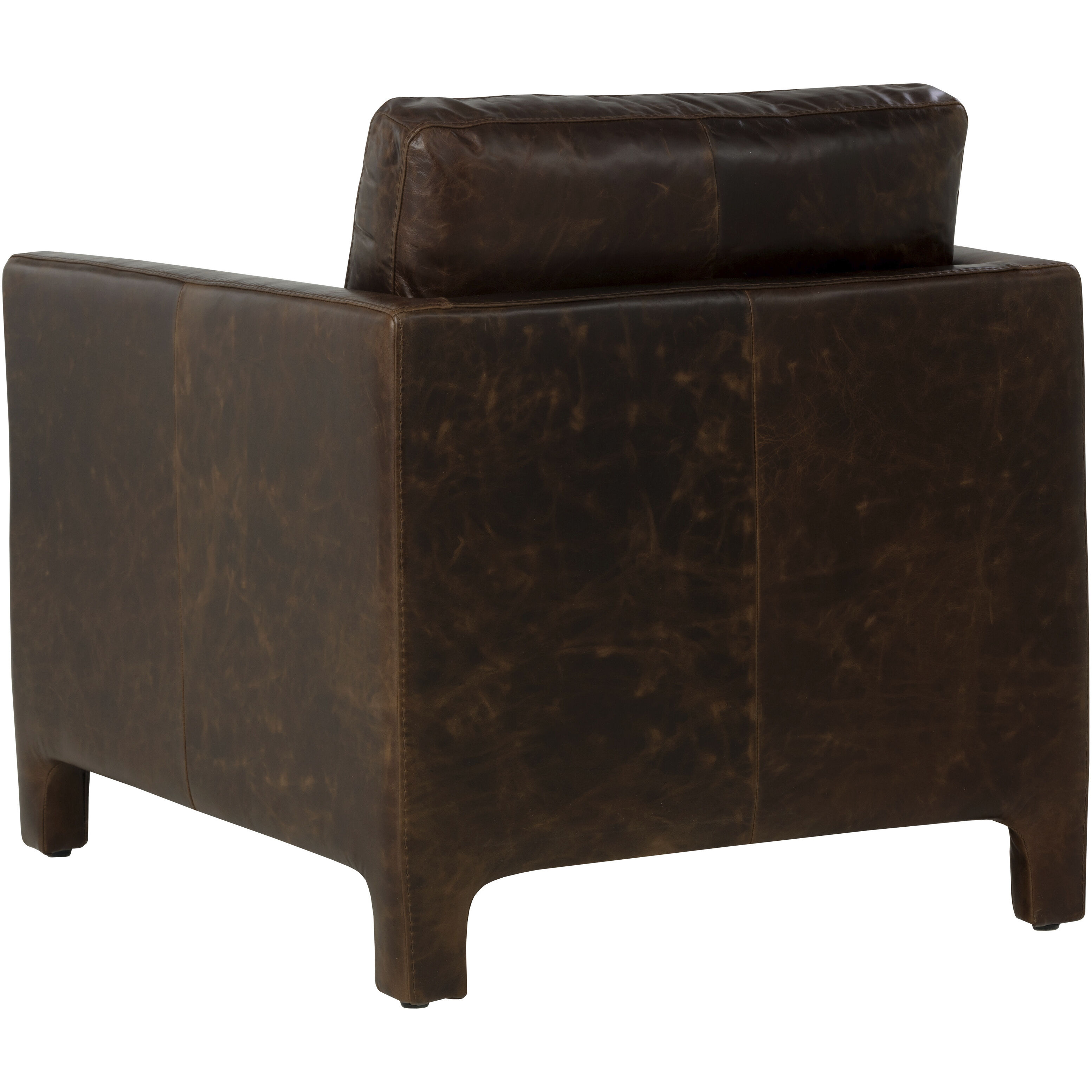 Rodney Chocolate Leather Lounge Chair